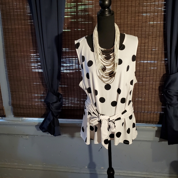 INC International Concepts Tops - INC POLKA-DOT TOP